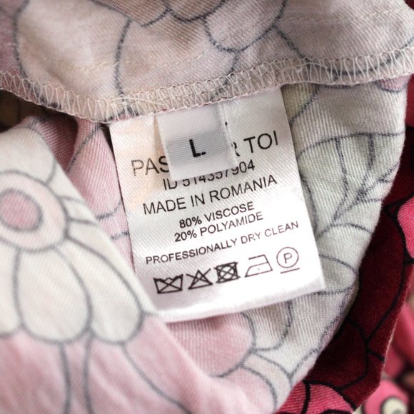 Dodo Bar Or Jenny Bold Multicolor Floral Maxi Dress Sleeveless Ruffle Trim Large - Picture 9 of 9